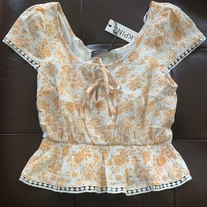 Peplum top mink pink